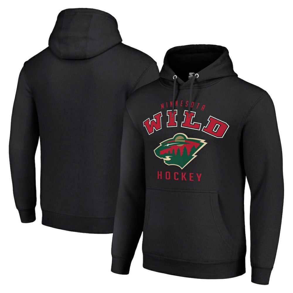 Minnesota Wild Starter Logo Pullover Hoodie Discount