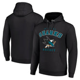 San Jose Sharks Starter Logo Pullover Hoodie Outlet
