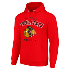 Chicago Blackhawks Starter Logo Pullover Hoodie Sale