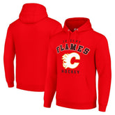 Calgary Flames Starter Logo Pullover Hoodie Outlet