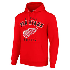 Detroit Red Wings Starter Logo Pullover Hoodie Outlet