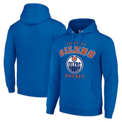 Edmonton Oilers Starter Logo Pullover Hoodie On Sale