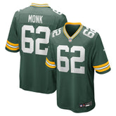 Green Bay Packers Nike Jacob Monk Game Jersey