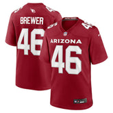 Arizona Cardinals Nike Aaron Brewer Team Game Jersey