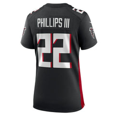 Clark Phillips III Atlanta Falcons Women's Game Jersey - Black