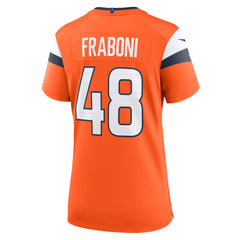 Denver Broncos Nike Mitchell Fraboni Women's Team Game Jersey