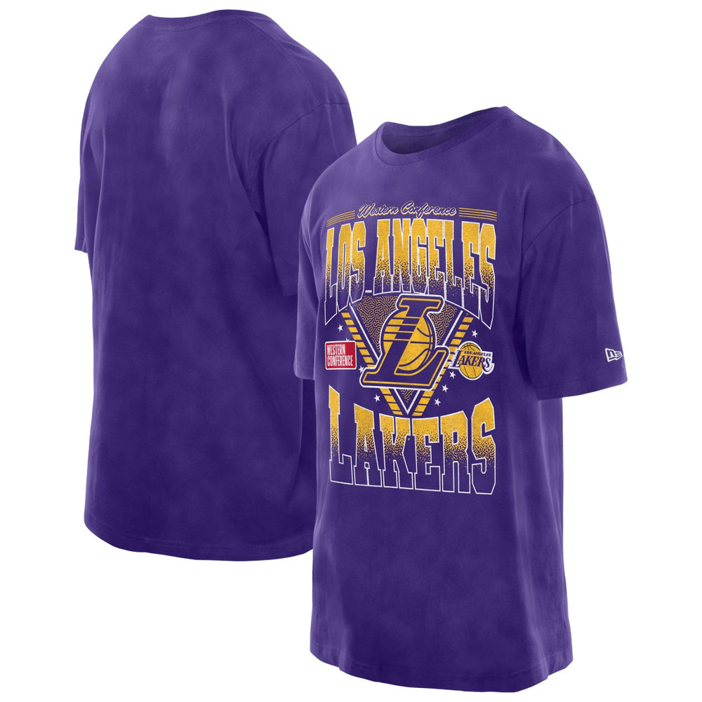 Los Angeles Lakers Old School Sport Vintage Wash T-Shirt Discount