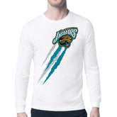 Jacksonville Jaguars Starter Retro Team Logo Color Scratch Long Sleeve T-Shirt