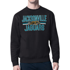 Jacksonville Jaguars Starter Mesh Look Retro Team Logo Pullover Sweatshirt
