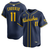 Jackson Chourio Milwaukee Brewers Alternate 2 Limited Jersey - Navy