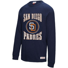 San Diego Padres Mitchell & Ness Arched Logo Slub Long Sleeve T-Shirt | MLB For sale