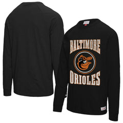 Baltimore Orioles Mitchell & Ness Arched Logo Slub Long Sleeve T-Shirt | MLB Sale