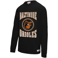 Baltimore Orioles Mitchell & Ness Arched Logo Slub Long Sleeve T-Shirt | MLB Sale