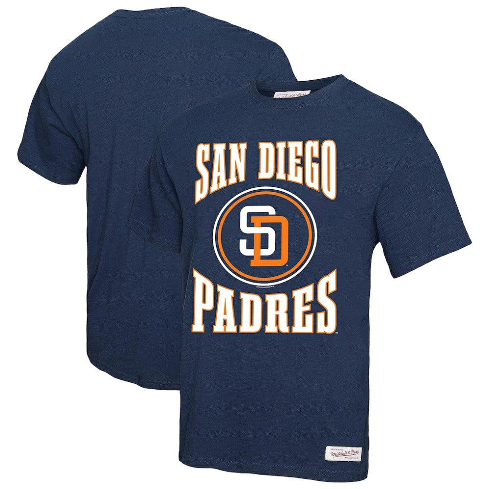 San Diego Padres Mitchell & Ness Arched Logo Slub T-Shirt | MLB Near me