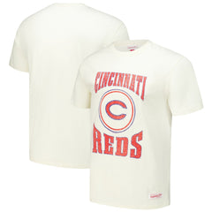 Cincinnati Reds Mitchell & Ness Arched Logo Slub T-Shirt | MLB Discount