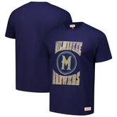 Milwaukee Brewers Mitchell & Ness Arched Logo Slub T-Shirt | MLB Outlet