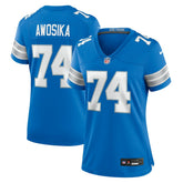 Kayode Awosika Detroit Lions Women's Team Game Jersey - Blue