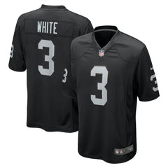 Las Vegas Raiders Nike Zamir White Team Game Jersey