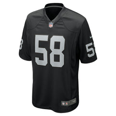 Las Vegas Raiders Nike Jackson Powers-Johnson Team Game Jersey