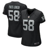Jackson Powers-Johnson Las Vegas Raiders Women's Game Jersey - Black