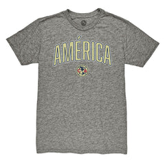 Club America 1863FC Wordmark Vintage Tri-Blend T-Shirt Heather Gray