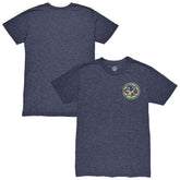 Club America 1863FC Left Color Badge Vintage Tri-Blend T-Shirt Navy