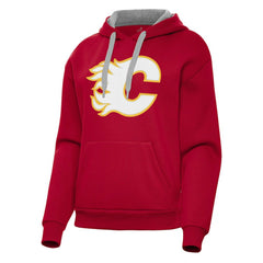 Calgary Flames Antigua Women's Victory Pullover Hoodie Discount