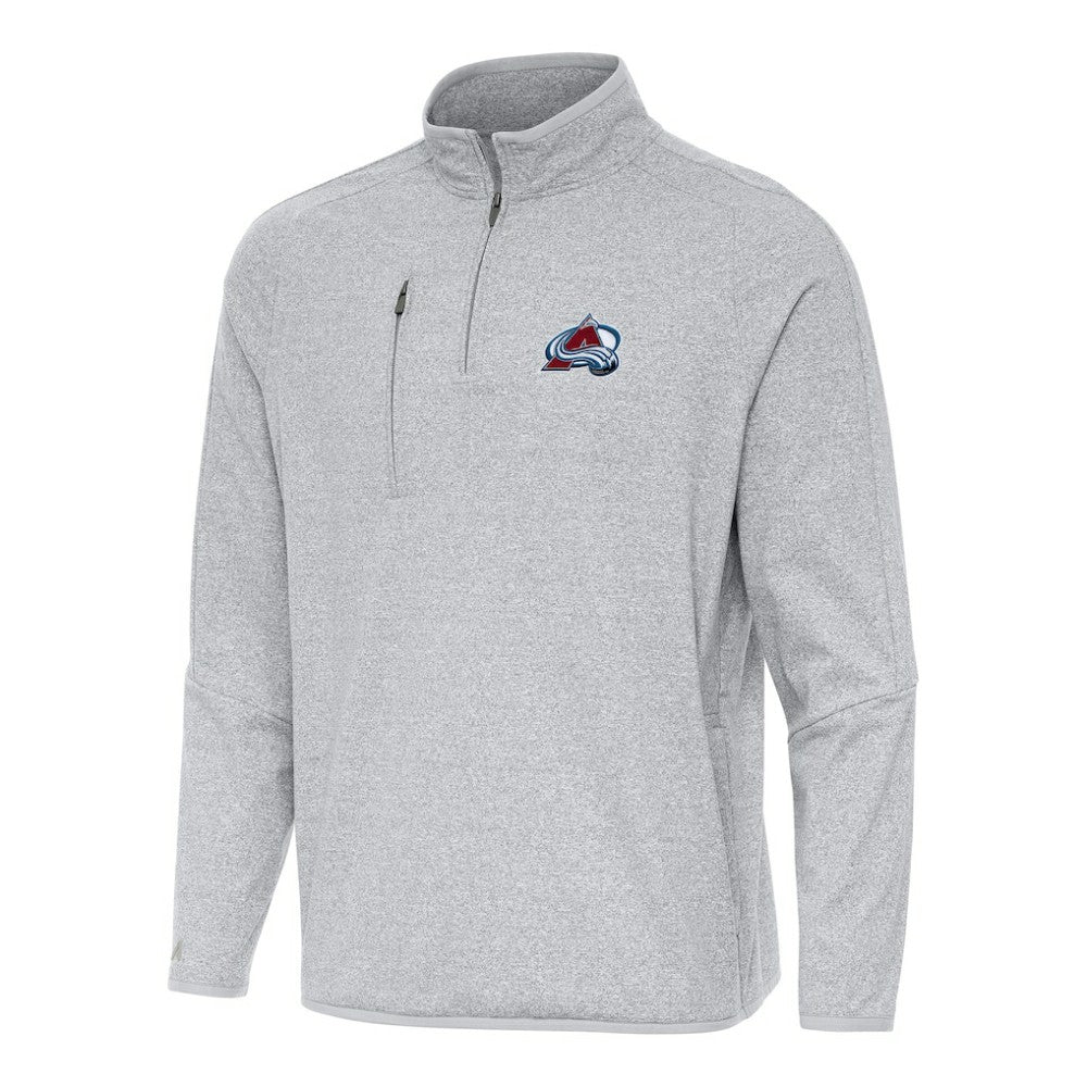 Colorado Avalanche Antigua Certain Quarter-Zip Tri-Blend Sweatshirt On Sale