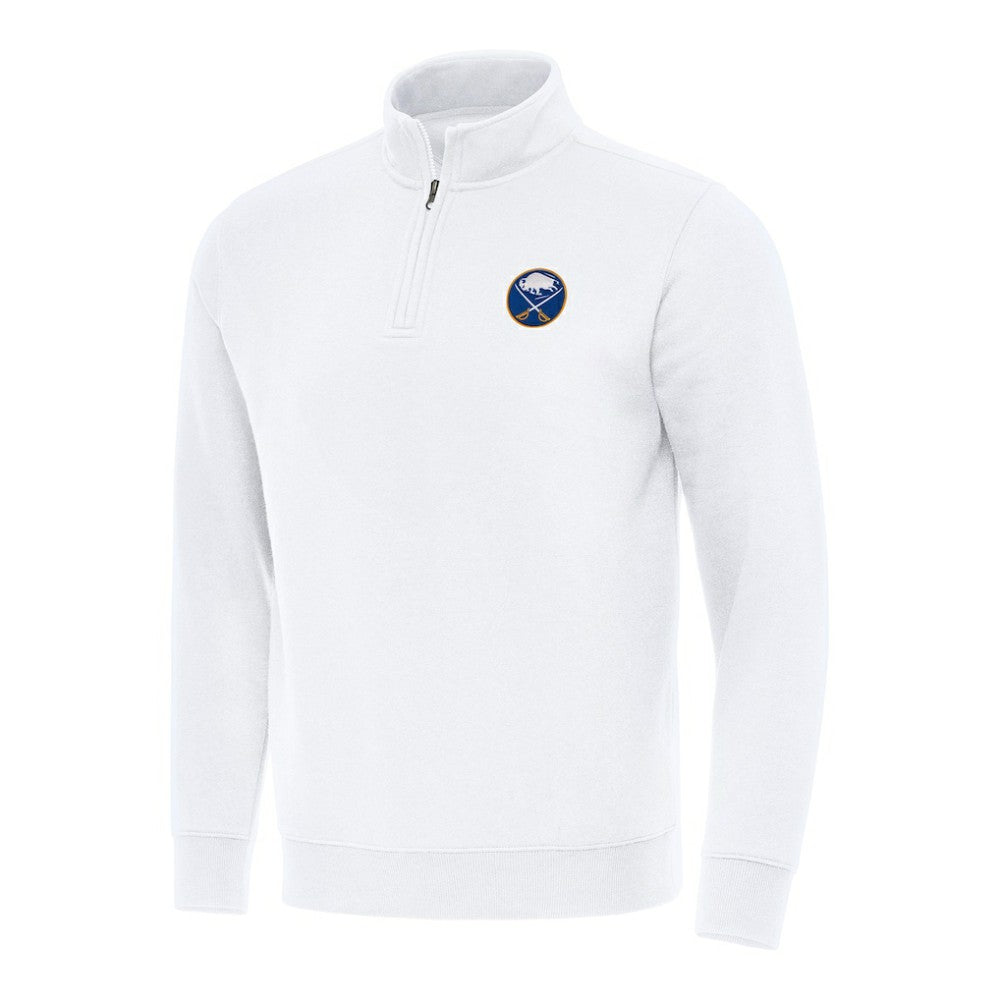 Buffalo Sabres Antigua Victory Quarter-Zip Mock Sweatshirt For Sale