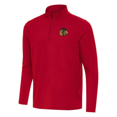Chicago Blackhawks Antigua Intent Quarter-Zip Top On Sale