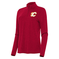 Calgary Flames Antigua Women's Bright Quarter-Zip Top Outlet