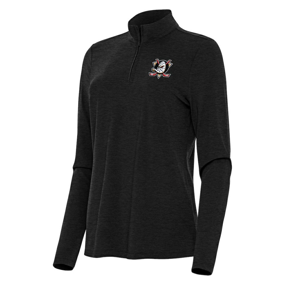 Anaheim Ducks Antigua Women's Bright Quarter-Zip Top On Sale