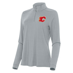 Calgary Flames Antigua Women's Intent Quarter-Zip Top Discount