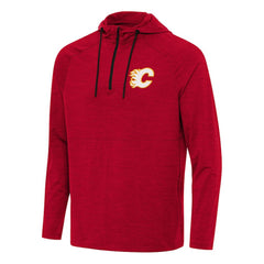 Calgary Flames Antigua Spikes Quarter-Zip Hoodie On Sale