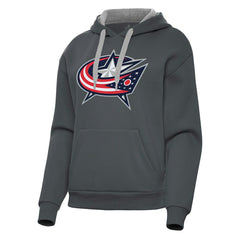 Columbus Blue Jackets Antigua Women's Victory Pullover Hoodie Outlet