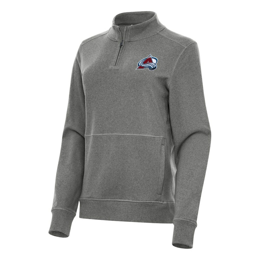 Colorado Avalanche Antigua Women's Crush Quarter-Zip Fleece Sweatshirt Sale