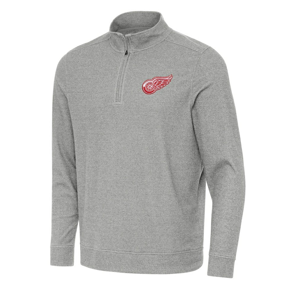 Detroit Red Wings Antigua Subtle Quarter-Zip Sweatshirt On Sale