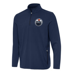 Edmonton Oilers Antigua Perilous Quarter-Zip Sweatshirt Sale