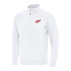 Detroit Red Wings Antigua Victory Quarter-Zip Mock Sweatshirt Sale