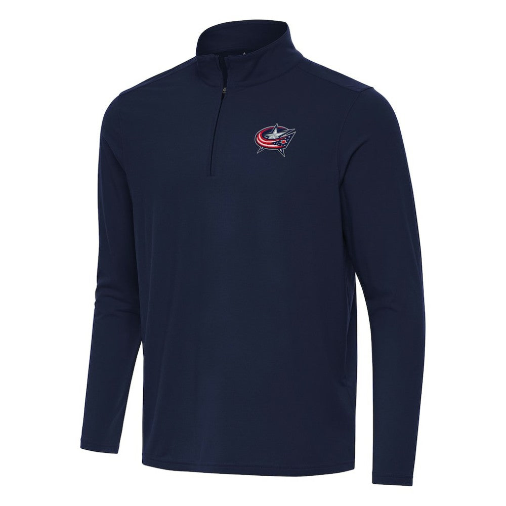 Columbus Blue Jackets Antigua Intent Quarter-Zip Top For Sale