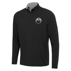 Edmonton Oilers Antigua Content Quarter-Zip Pullover Top Sale