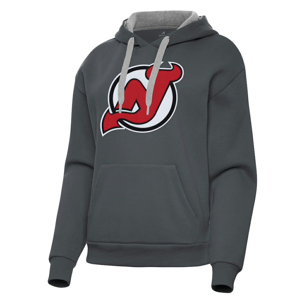 New Jersey Devils Antigua Women's Victory Pullover Hoodie For Sale