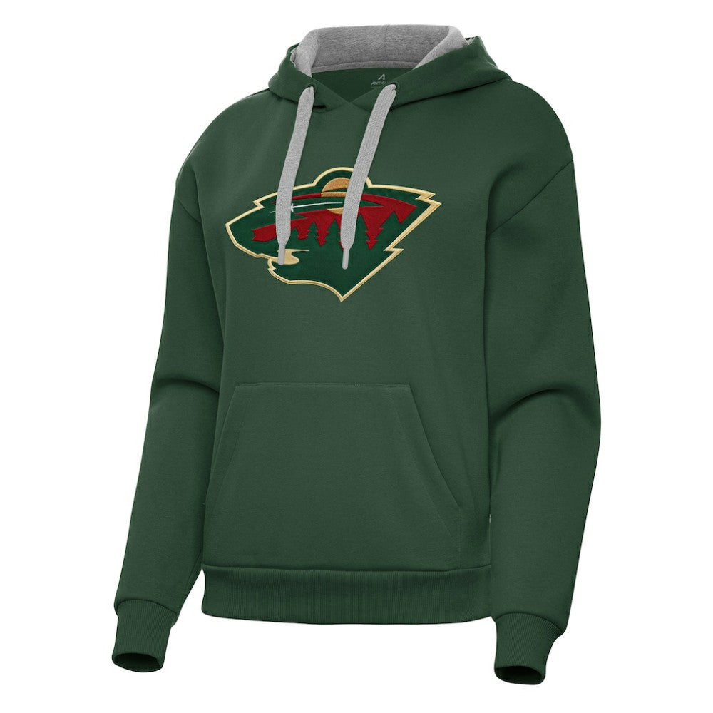 Minnesota Wild Antigua Women's Victory Pullover Hoodie Sale