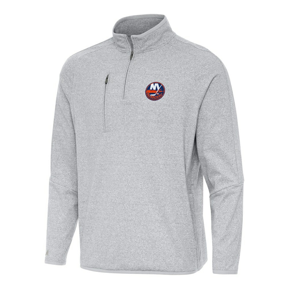 New York Islanders Antigua Certain Quarter-Zip Tri-Blend Sweatshirt For Sale