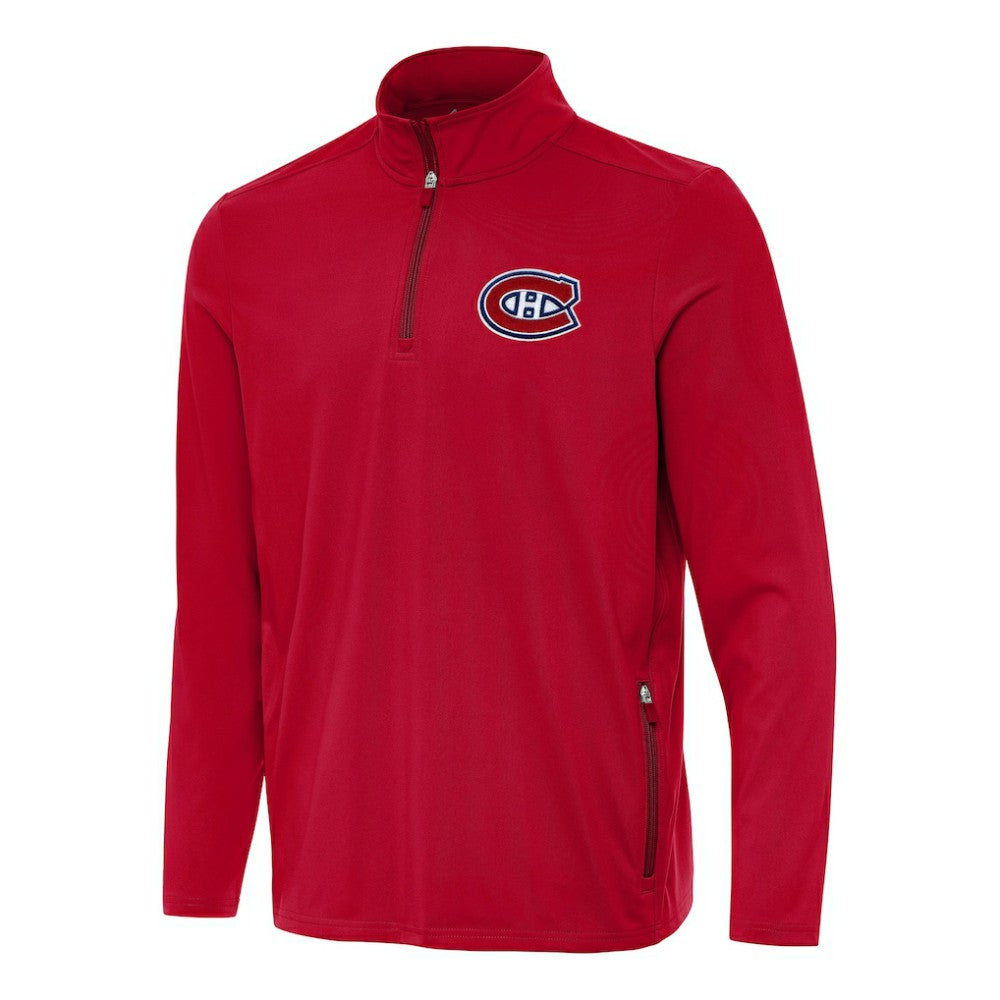 Montreal Canadiens Antigua Perilous Quarter-Zip Sweatshirt Outlet