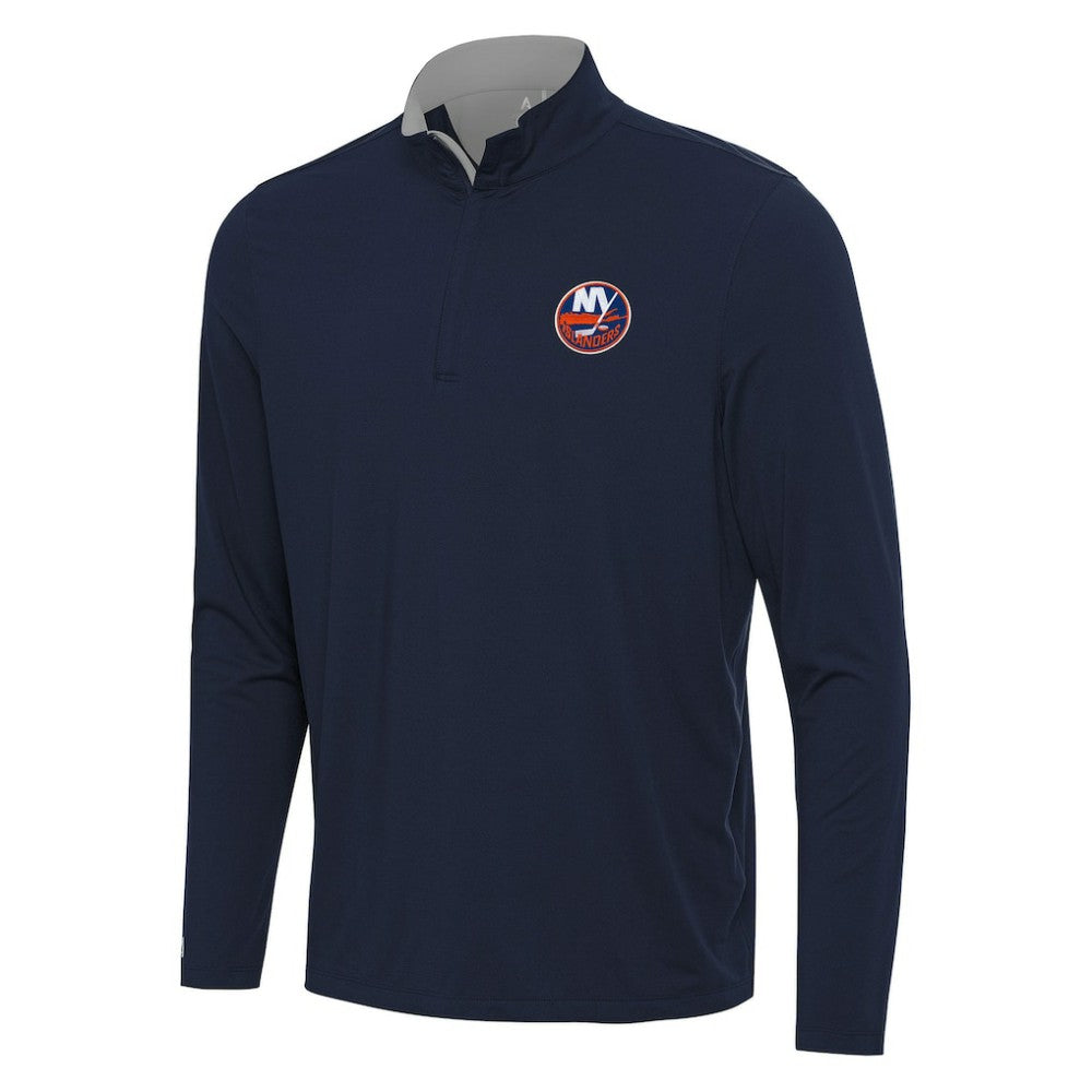 New York Islanders Antigua Content Quarter-Zip Pullover Top For Sale