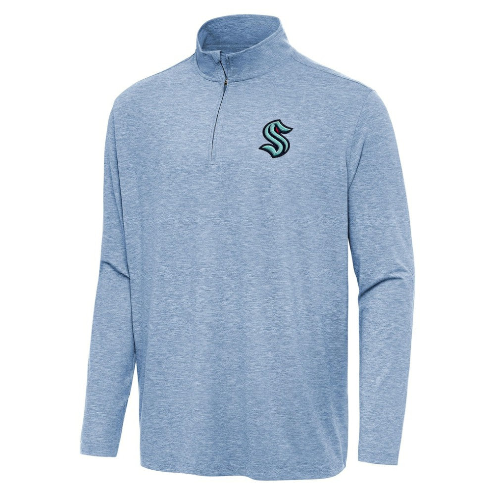 Seattle Kraken Antigua Hunk Quarter-Zip Top Sale