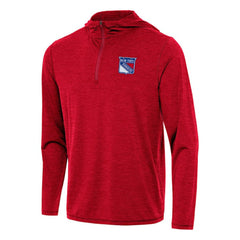 New York Rangers Antigua Tidy Quarter-Zip Hoodie On Sale