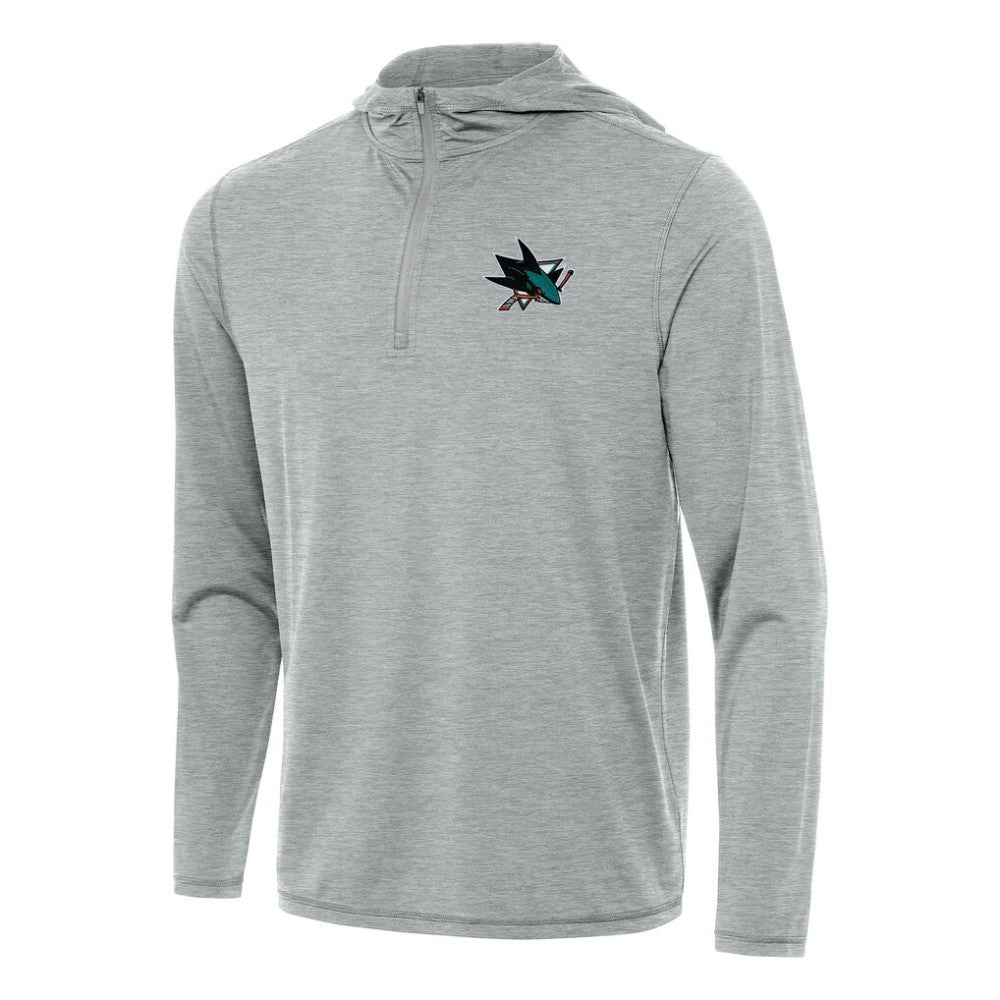 San Jose Sharks Antigua Tidy Quarter-Zip Hoodie For Sale