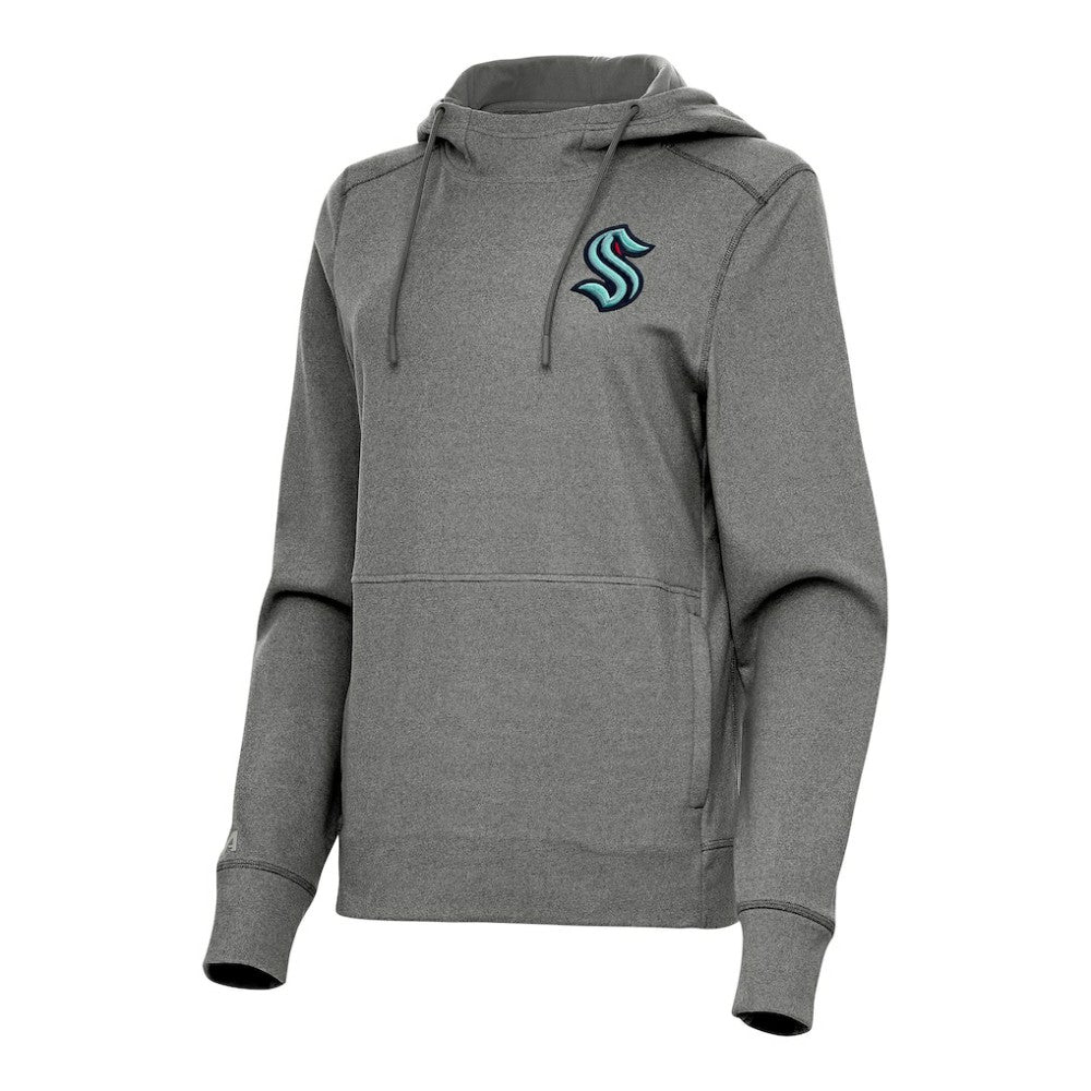 Seattle Kraken Antigua Women's Justice Pullover Hoodie On Sale